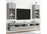 Maison Exclusive - Mobile Tv Con Luci Led 2 Pz. Grigio Sonoma 40,5X30X90 Cm