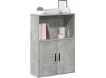 Maison Exclusive - Libreria Grigio Cemento 60X24X85 Cm Materiale Ligneo
