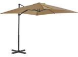 Maison Exclusive - Ombrellone Con Palo In Alluminio 250X250 Cm Taupe