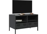 Maison Exclusive - Mobile Tv Nero 68X39X43,5 Cm Acciaio Laminato A Freddo