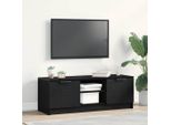 Maison Exclusive - Mobile Tv Effetto Rovere Nero 102 X 32 X 35,5 Cm