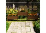 Maison Exclusive - Fiorei Marrone Miele 245,5X44X75 Cm Legno Massello Di Pino