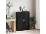 Maison Exclusive - Libreria Effetto Rovere Nero 82,5 X 30,5 X 115 Cm