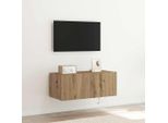 Maison Exclusive - Mobile Tv In Rovere Artigianale 80 X 35 X 31 Cm Materiale Ligneo