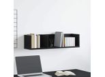 Maison Exclusive - Mensola Da Parete Effetto Rovere Nero 75 X 18 X 18 Cm Materiale Ligneo