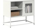 Maison Exclusive - Mobile Tv Bianco 68X39X60,5 Cm Acciaio