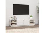 Maison Exclusive - Mobile Tv Bianco 156X40X40 Cm In Legno Massello Di Pino