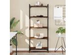 Maison Exclusive - Libreria 5 Ripiani Rovere Affumicato 60X30X154 Cm Materiale Ligneo