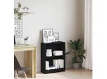 Maison Exclusive - Libreria Effetto Rovere Nero 60 X 24 X 76 Cm Materiale Ligneo