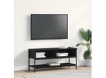 Maison Exclusive - Mobile Tv Nero Effetto Rovere 100 X 35 X 45 Cm