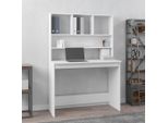 Maison Exclusive - Scrivania Con Scaffale Bianco 102X45X148 Cm Materiale Ligneo
