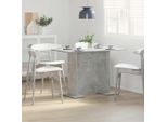 Maison Exclusive - Tavolo Da Pranzo In Cemento Grigio 110 X 60 X 75 Cm Materiale Ligneo