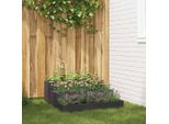 Maison Exclusive - Vaso Da Giardino Nero 90 X 90 X 35 Cm Acciaio Laminato A Freddo