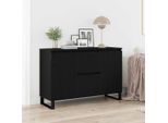 Maison Exclusive - Credenza Effetto Rovere Nero 101,5 X 35 X 70 Cm Materiale Ligneo
