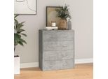Maison Exclusive - Comò Con 4 Cassetti 60X30,5X71 Cm Grigio Cemento