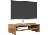 Maison Exclusive - Supporto Per Monitor In Rovere Artisan 42X24X13 Cm Materiale Ligneo