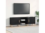 Maison Exclusive - Mobile Tv Effetto Rovere Nero 150 X 30 X 50 Cm Materiale Ligneo
