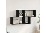 Maison Exclusive - Mensola Da Parete Effetto Rovere Nero 76 X 15 X 53 Cm Materiale Ligneo