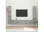 Maison Exclusive - Set Di Mobili Tv 8 Pezzi In Legno Composito Grigio Cemento