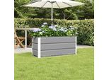 Maison Exclusive - Vaso Da Fiori Grigio Chiaro 100 X 40 X 45 Cm Acciaio