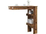 Maison Exclusive - Tavolino Da Bar Da Parete Effetto Legno Antico 102X45X103,5 Cm Materiale Ligneo