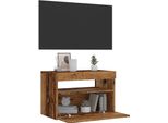 Maison Exclusive - Mobile Tv Con Luci Led Effetto Legno Antico 60X35X40 Cm