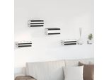 Maison Exclusive - Mensola A Muro Con Ripiano 4 Pezzi Nero 6 X 10,8 X 6,6 Cm