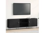 Maison Exclusive - Mobile Tv Nero Effetto Rovere 150 X 30 X 50 Cm