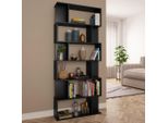 Maison Exclusive - Libreria/Divisorio Nero 80X24X192 Cm Materiale Ligneo