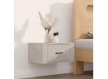 Maison Exclusive - Comodino Da Parete Grigio Cemento 50X36X25 Cm