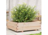 Maison Exclusive - Vaso Da Fiori 80X80X26,5 Cm In Legno Massello Di Pino