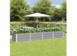 Maison Exclusive - Vaso Da Fiori Grigio Chiaro 320 X 80 X 45 Cm Acciaio