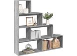 Maison Exclusive - Libreria Divisorio A 4 Ripiani Grigio Sonoma 143,5X29X143,5 Cm