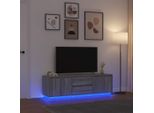 Maison Exclusive - Mobile Porta Tv Con Luci Led Grigio Sonoma 160,5X41X50 Cm