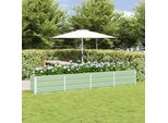 Maison Exclusive - Vaso Per Piante Verde 320 X 40 X 45 Cm Acciaio