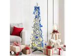 Maison Exclusive - Albero Di Natale Artificiale Con 100 Led Bianchi 150 Cm Pvc