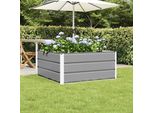 Maison Exclusive - Vaso Da Fiori Grigio Chiaro 100 X 100 X 45 Cm Acciaio