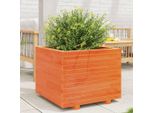 Maison Exclusive - Vaso Da Fiori Marrone Cera 60X60X49,5 Cm Legno Massello Di Pino