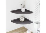 Maison Exclusive - Mensola A Muro Con Ripiano E Contenitore 2 Pezzi Nero 30 X 30 X 2 Cm