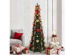 Maison Exclusive - Albero Di Natale Artificiale Con 200 Led Verde 215 Cm Pvc