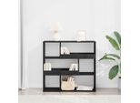 Maison Exclusive - Libreria Effetto Rovere Nero 100 X 33 X 94,5 Cm