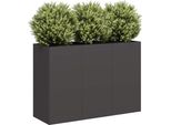 Maison Exclusive - Vaso Da Fiori Nero 120X40X80 Cm Acciaio Laminato A Freddo