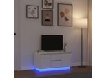 Syfax™ Mobile Porta Tv Con Luci Led Bianco 100X41X50 Cm