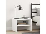 Maison Exclusive - Comodini 2 Pz. Bianco 40X30X30 Cm Materiale Ligneo
