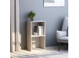 Maison Exclusive - Libreria A 2 Ripiani Grigio Cemento 40X30X76,5 Cm Materiale Ligneo