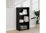 Maison Exclusive - Libreria Effetto Rovere Nero 60 X 30 X 76,5 Cm
