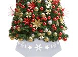 Maison Exclusive - Gonna Per Albero Di Natale Argento E Bianco Ø68X25 Cm