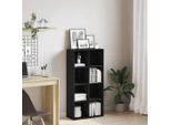 Maison Exclusive - Libreria Effetto Rovere Nero 66X30X130 Cm Materiale Ligneo