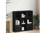 Maison Exclusive - Libreria Effetto Rovere Nero 98X29X97,5 Cm Materiale Ligneo