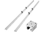Guide Lineari Vevor SBR20, Confezione Da 2 Guide Lineari Da 2000 Mm E 4 Blocchi Di Scorrimento, Albero Completamente Supportato, Guide Per Macchine Da Taglio, Levigatura, Fresatura E Foratura